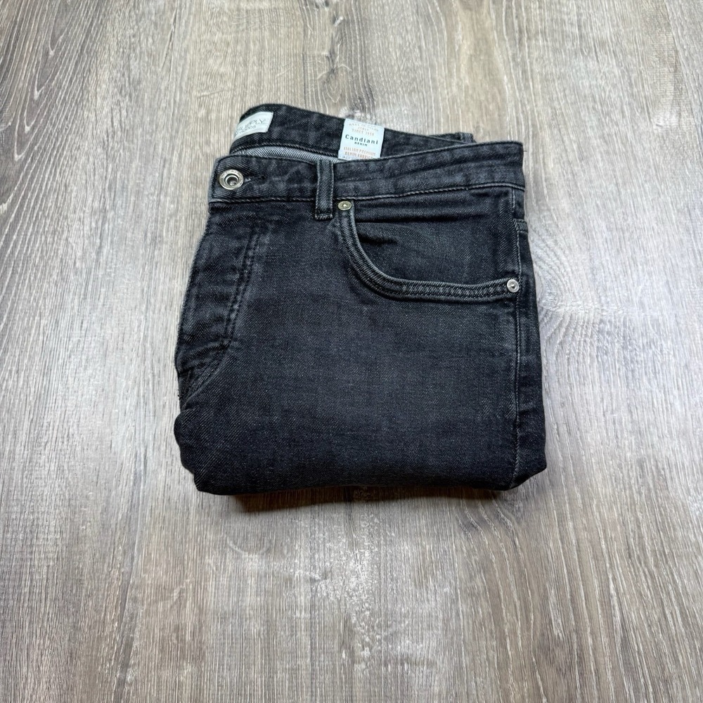 Suit Supply Candiani Denim Button Fly Jeans Men's Jeans Size 32x29 Black
